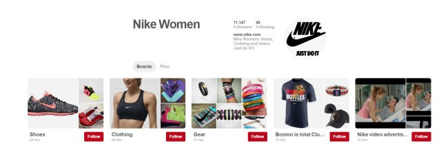 Nike woman Pinterest